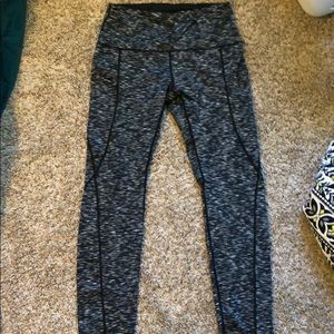 Space gray high waisted leggings